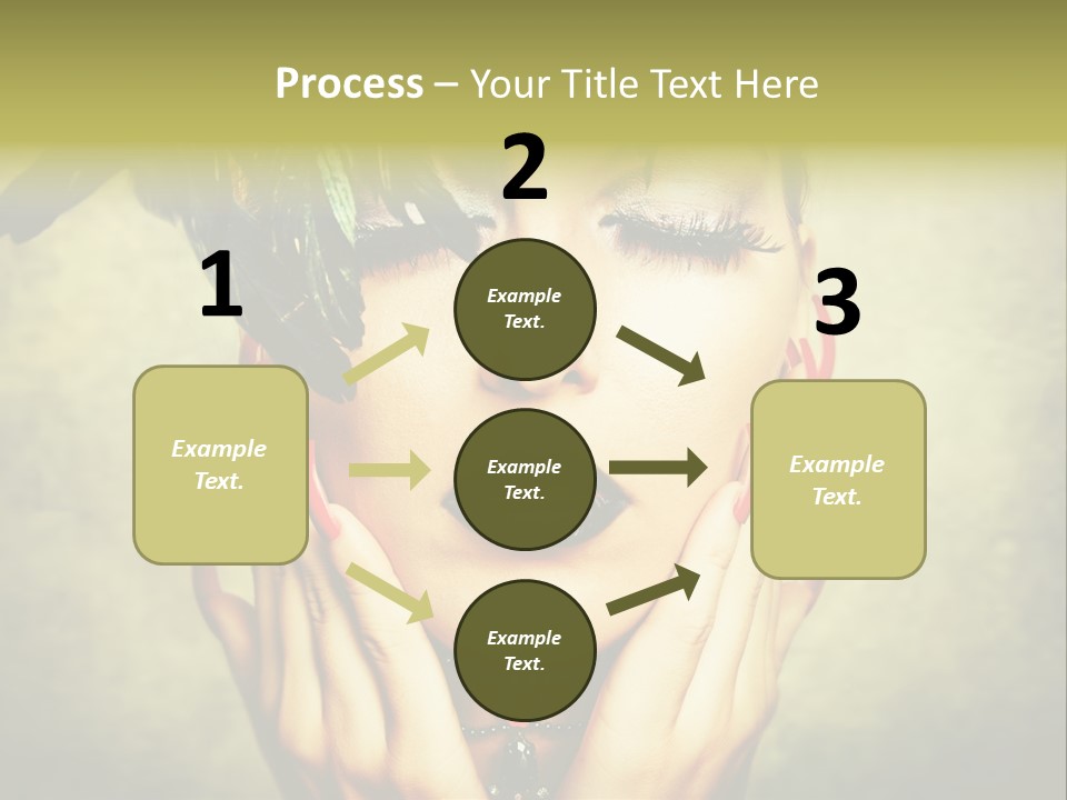 Woman Makeup Lashes PowerPoint Template