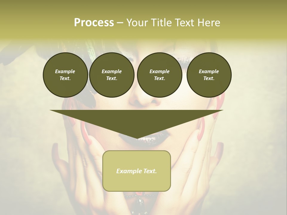 Woman Makeup Lashes PowerPoint Template