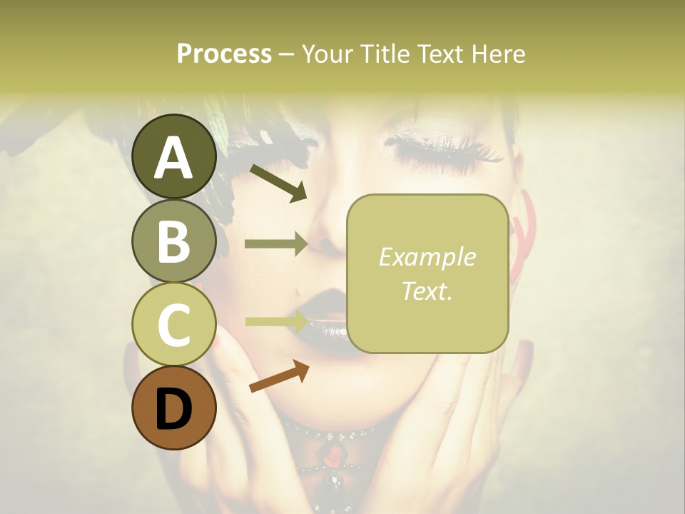 Woman Makeup Lashes PowerPoint Template