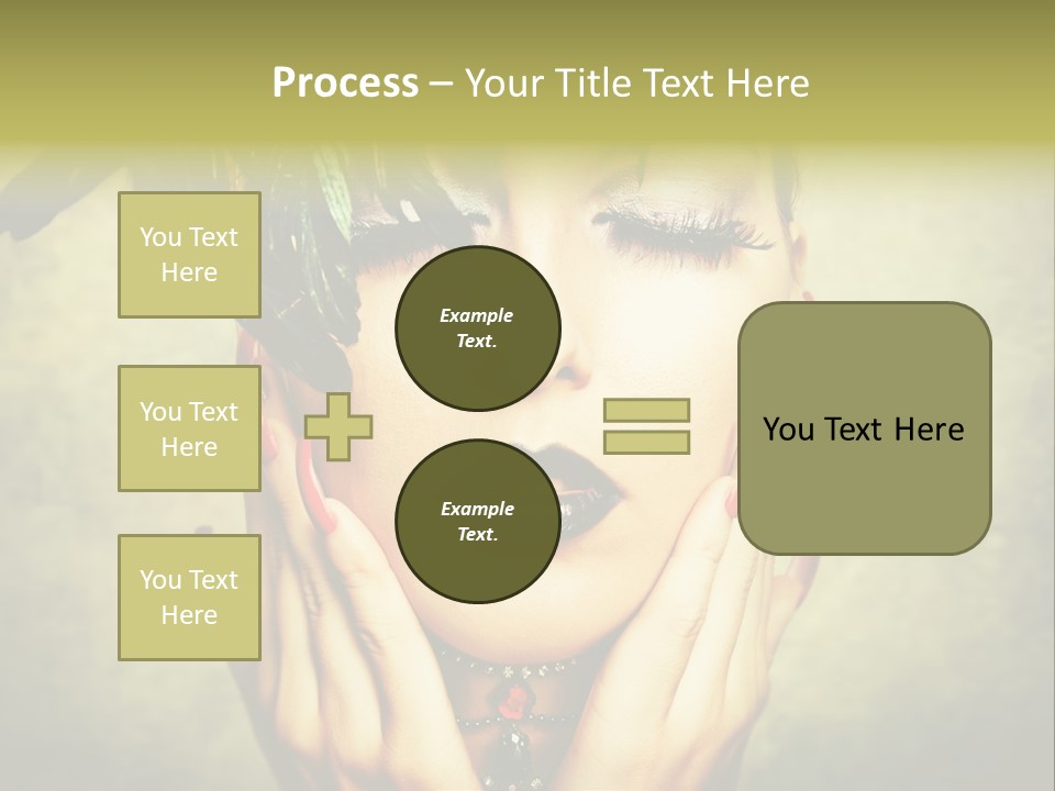Woman Makeup Lashes PowerPoint Template