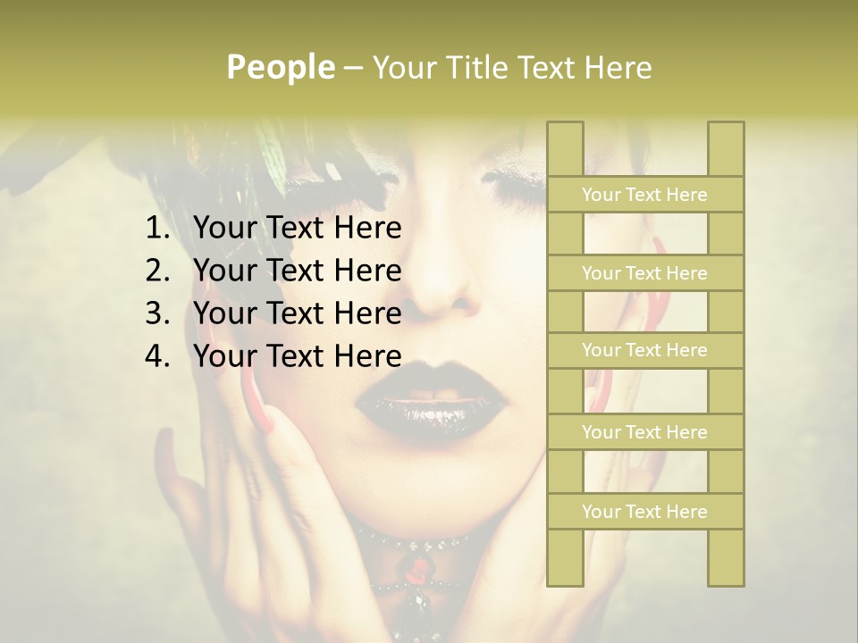 Woman Makeup Lashes PowerPoint Template