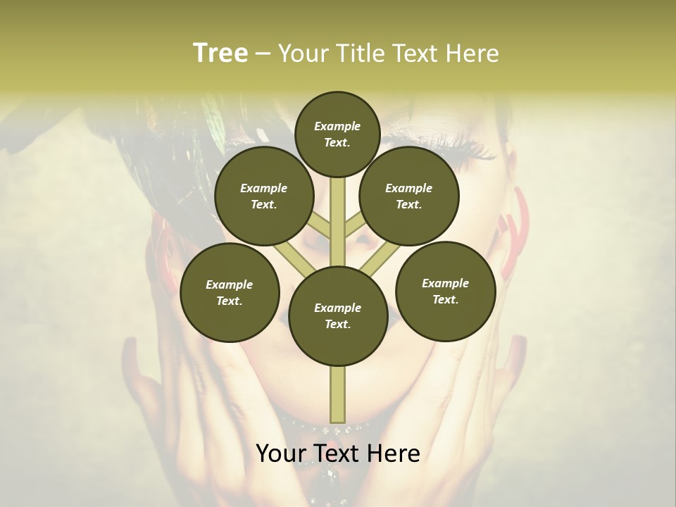 Woman Makeup Lashes PowerPoint Template