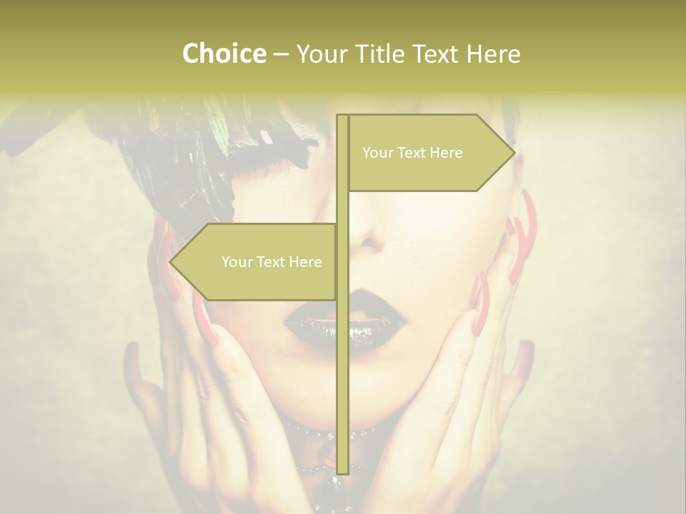 Woman Makeup Lashes PowerPoint Template