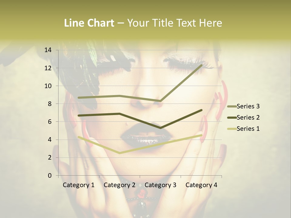 Woman Makeup Lashes PowerPoint Template