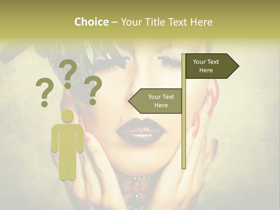 Woman Makeup Lashes PowerPoint Template