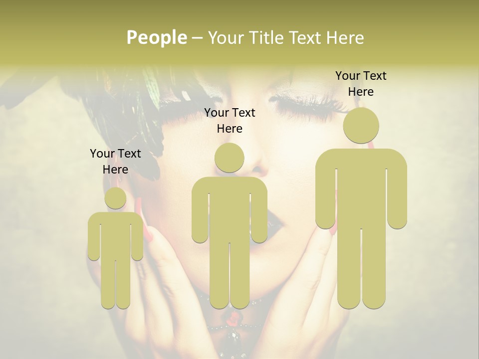 Woman Makeup Lashes PowerPoint Template