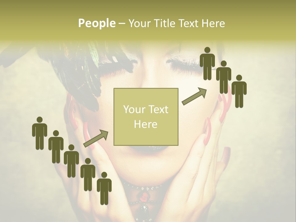 Woman Makeup Lashes PowerPoint Template