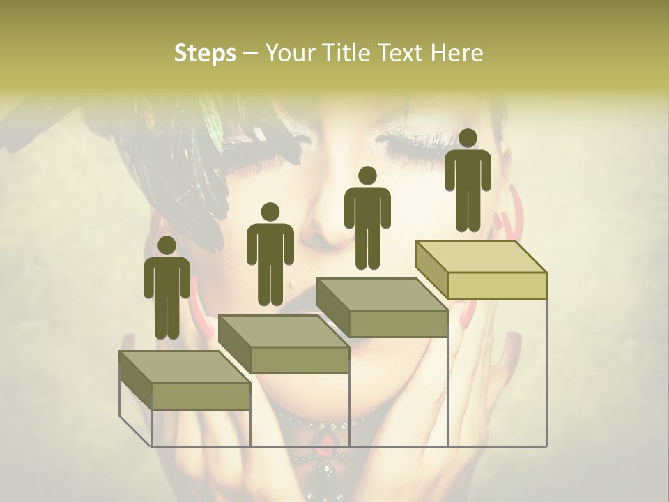 Woman Makeup Lashes PowerPoint Template