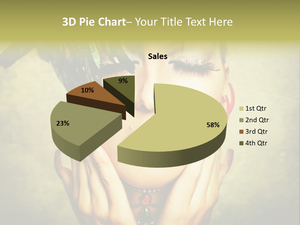 Woman Makeup Lashes PowerPoint Template