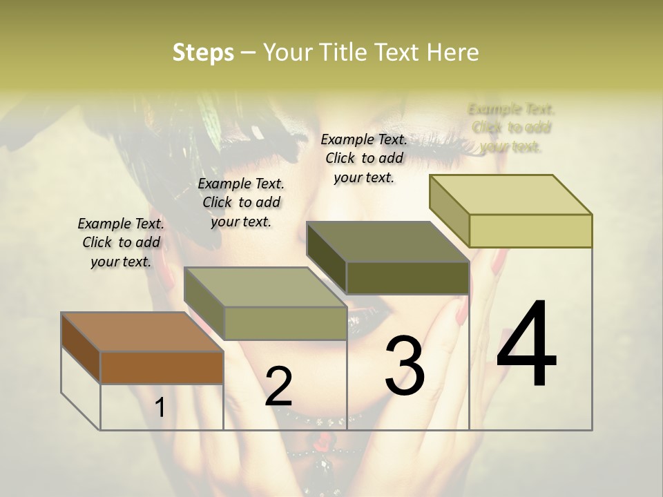 Woman Makeup Lashes PowerPoint Template