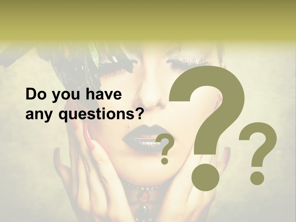 Woman Makeup Lashes PowerPoint Template