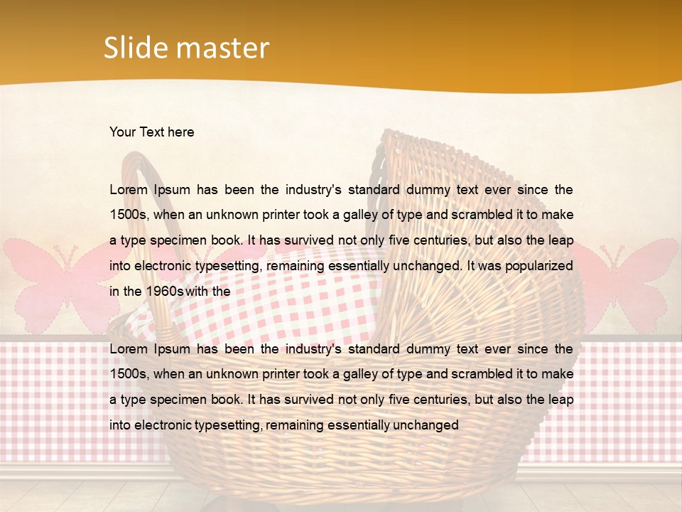 Border Wood Carriage PowerPoint Template