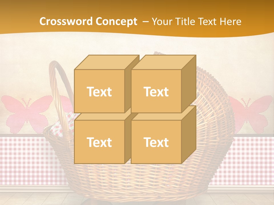 Border Wood Carriage PowerPoint Template