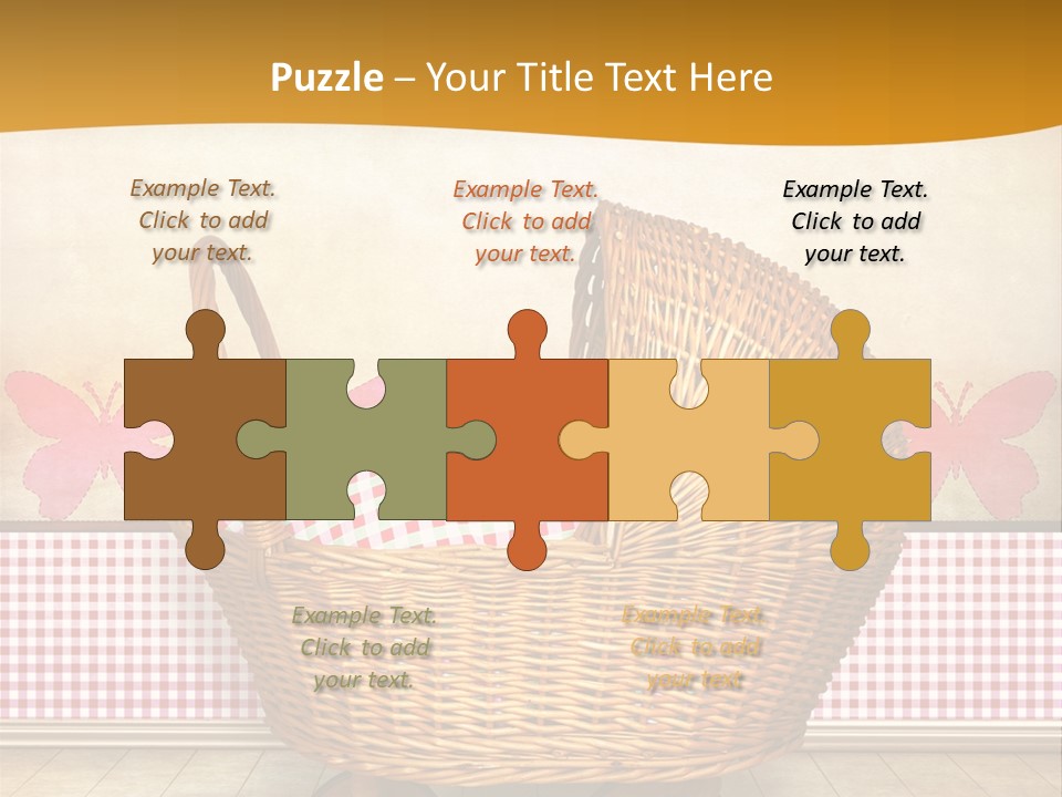 Border Wood Carriage PowerPoint Template