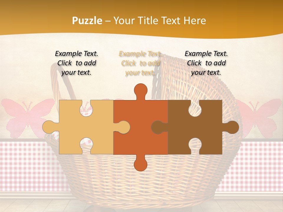 Border Wood Carriage PowerPoint Template