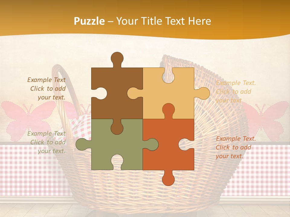 Border Wood Carriage PowerPoint Template