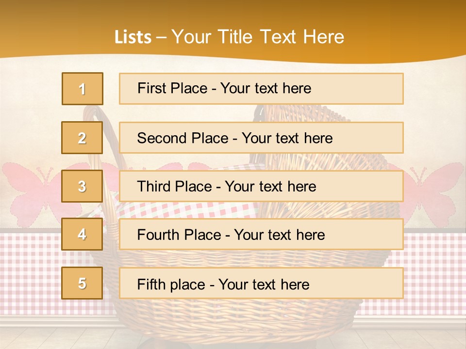 Border Wood Carriage PowerPoint Template