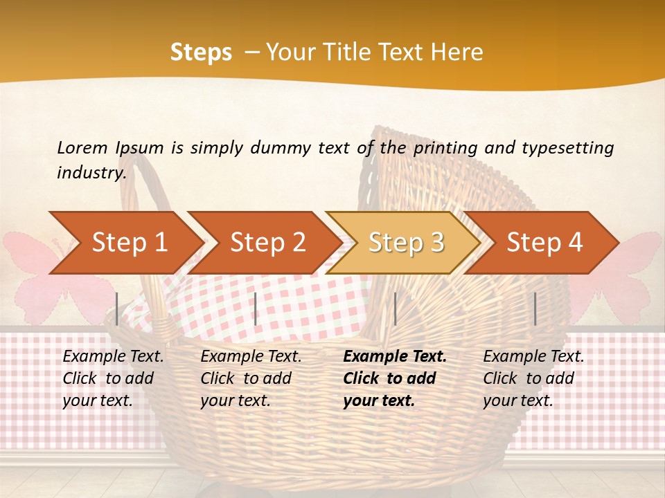 Border Wood Carriage PowerPoint Template