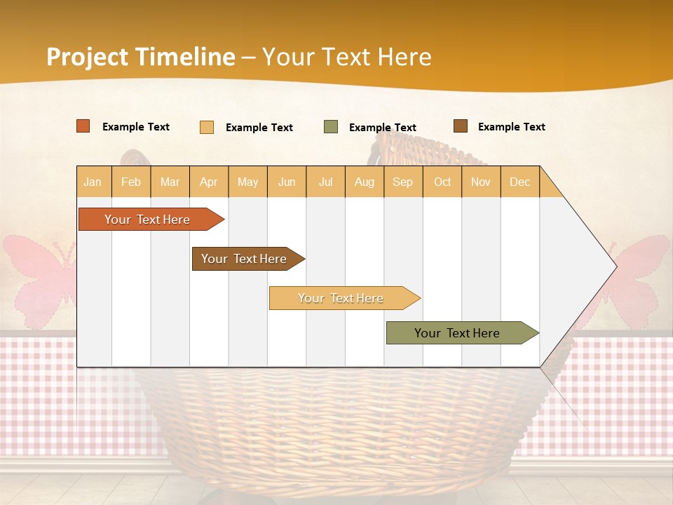 Border Wood Carriage PowerPoint Template