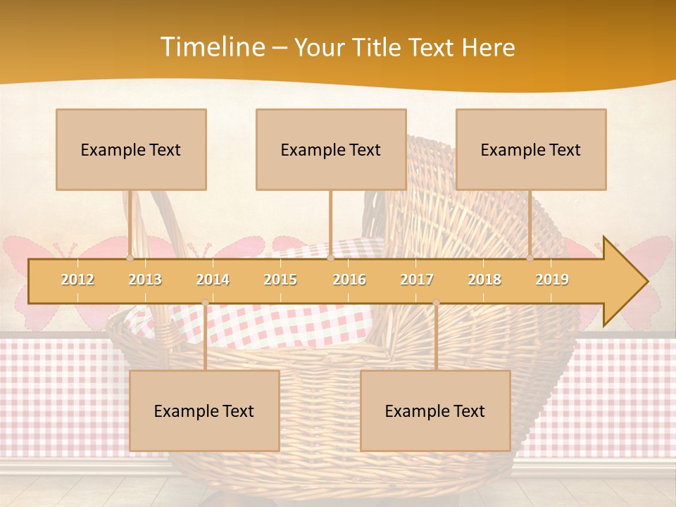 Border Wood Carriage PowerPoint Template