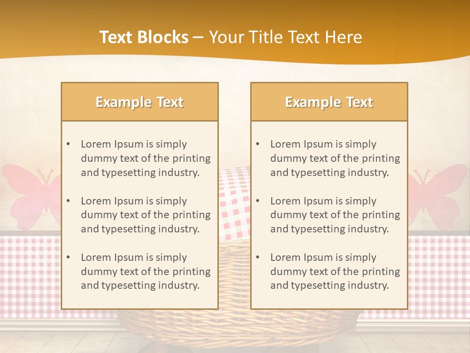 Border Wood Carriage PowerPoint Template