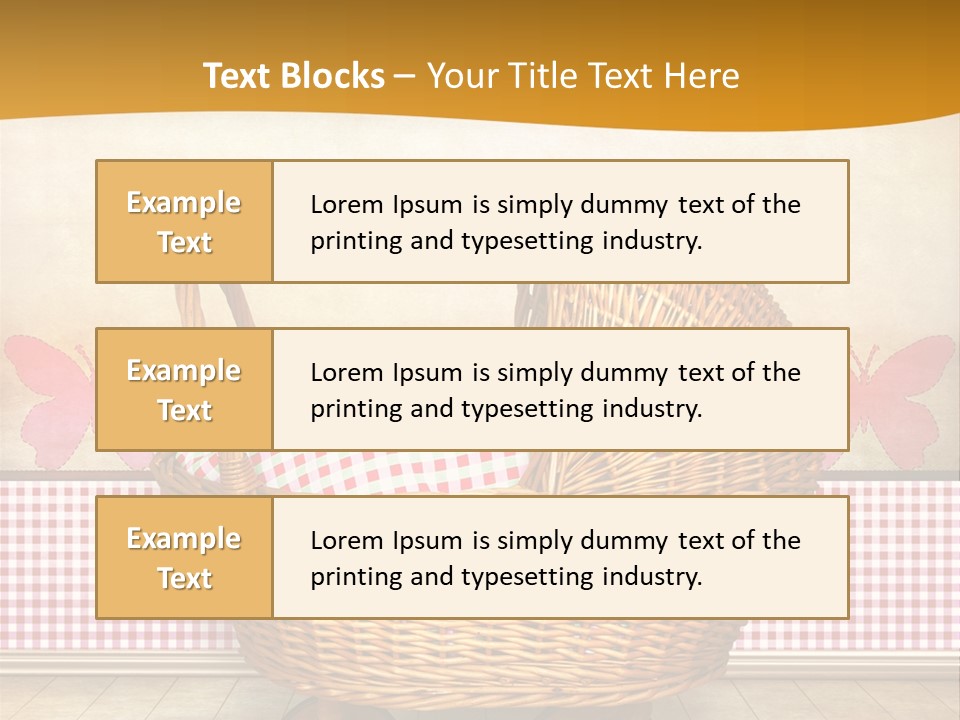 Border Wood Carriage PowerPoint Template