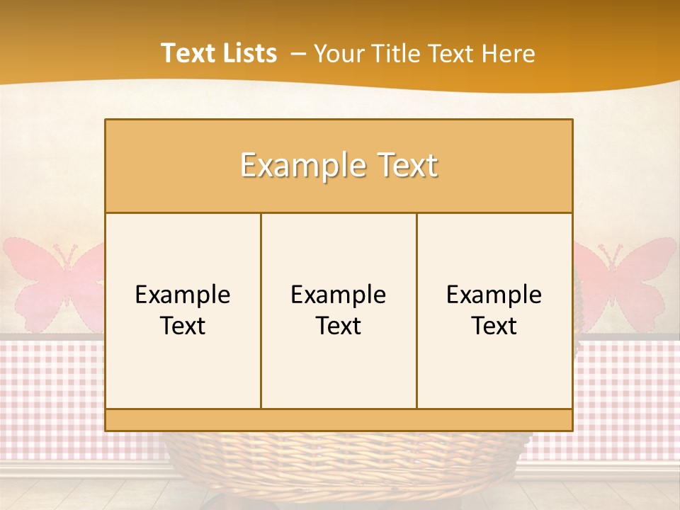 Border Wood Carriage PowerPoint Template
