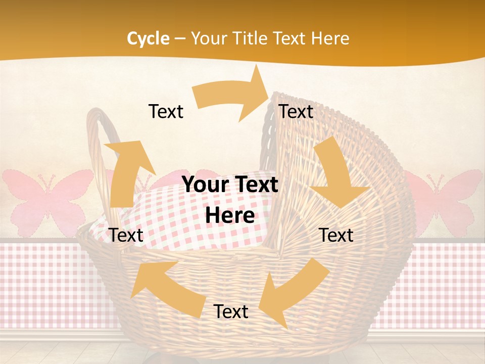 Border Wood Carriage PowerPoint Template