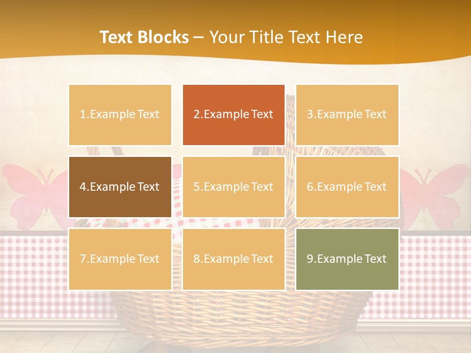 Border Wood Carriage PowerPoint Template