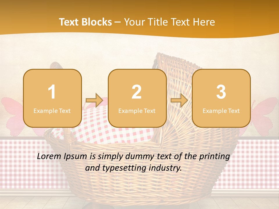 Border Wood Carriage PowerPoint Template