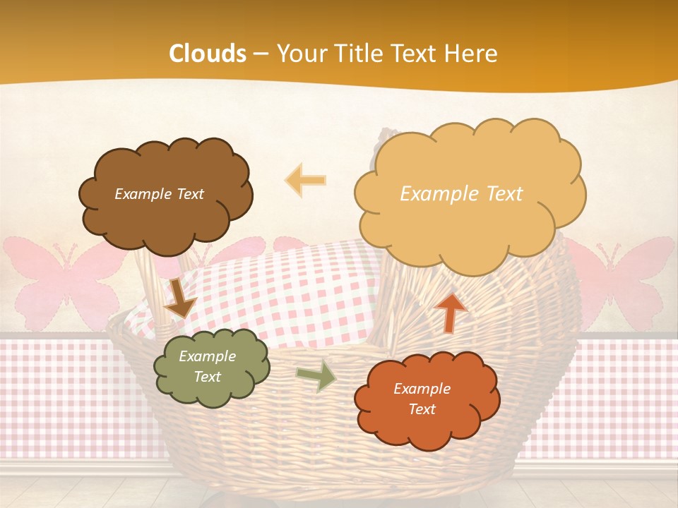 Border Wood Carriage PowerPoint Template