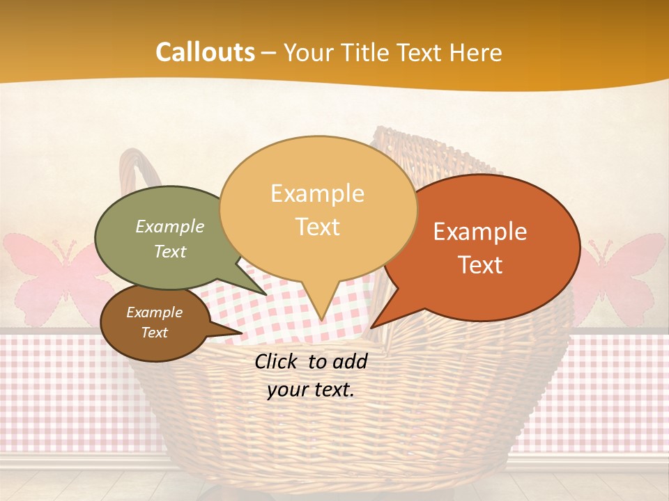 Border Wood Carriage PowerPoint Template