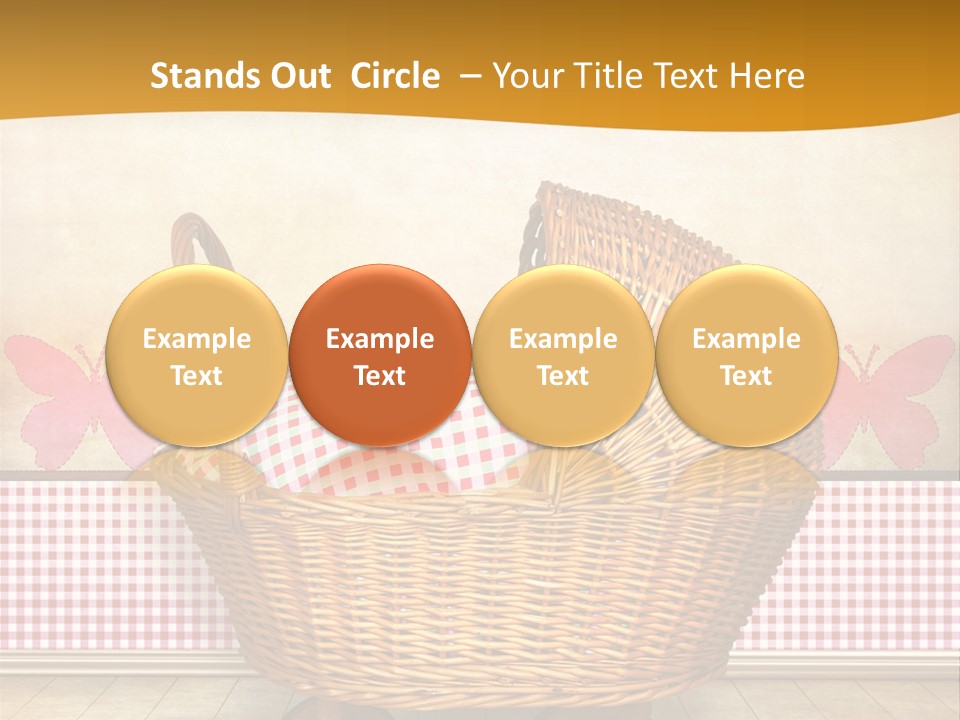 Border Wood Carriage PowerPoint Template