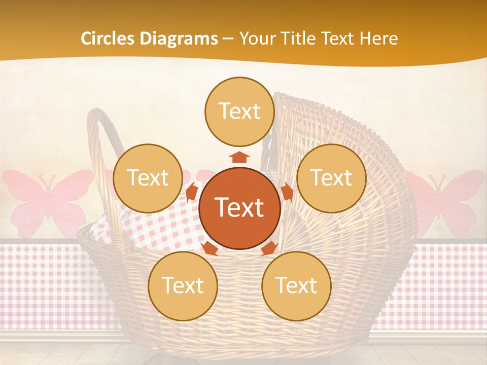 Border Wood Carriage PowerPoint Template