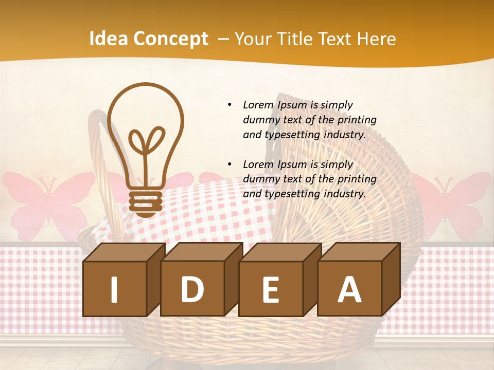 Border Wood Carriage PowerPoint Template