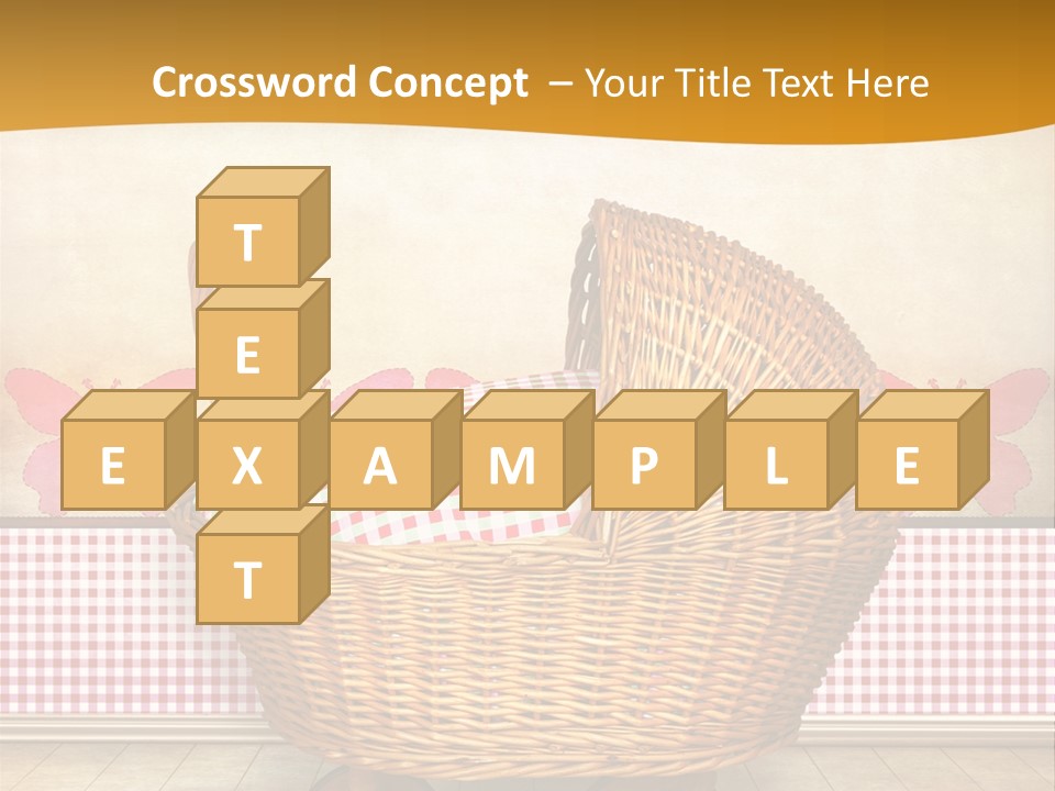 Border Wood Carriage PowerPoint Template