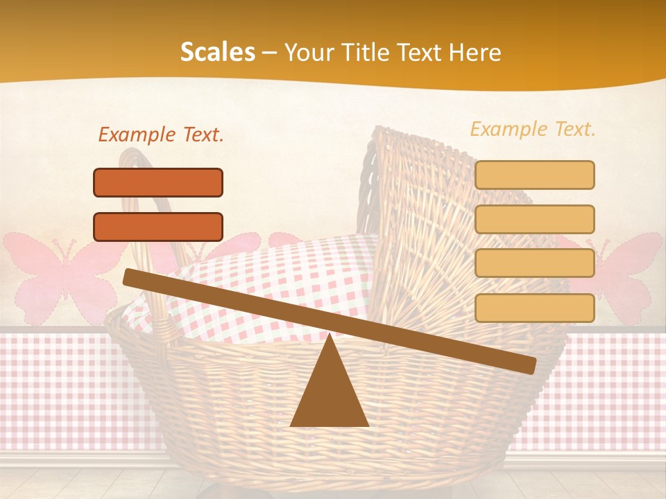 Border Wood Carriage PowerPoint Template