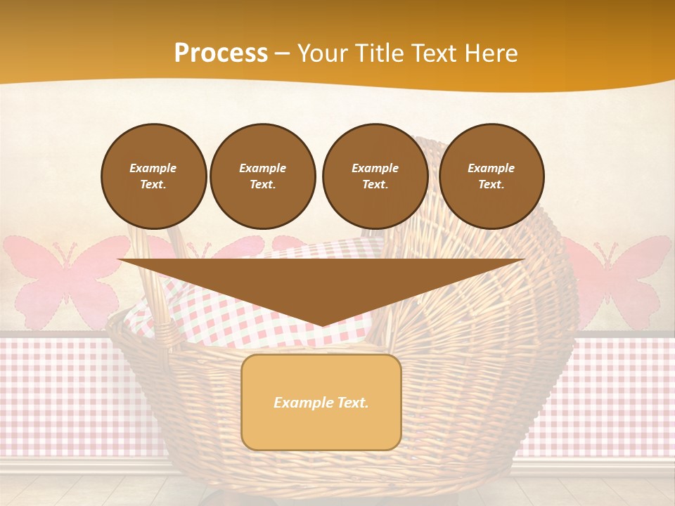 Border Wood Carriage PowerPoint Template