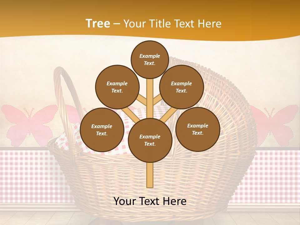 Border Wood Carriage PowerPoint Template