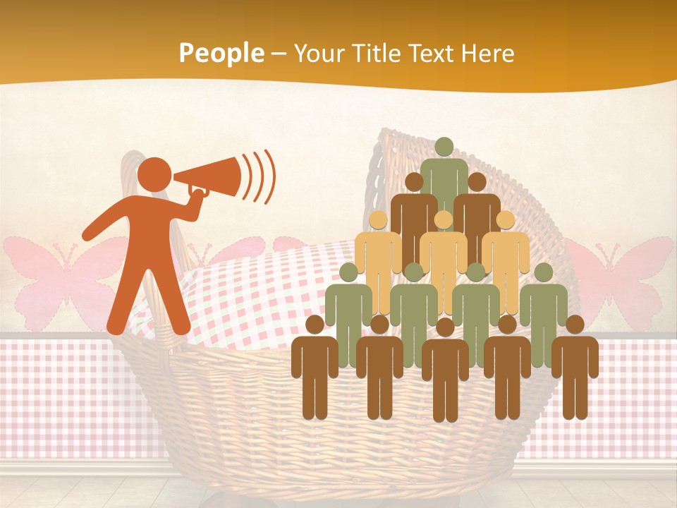 Border Wood Carriage PowerPoint Template