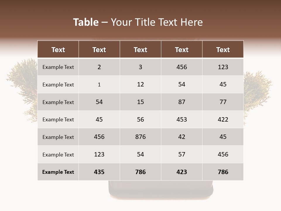 Tree Branch Plant PowerPoint Template