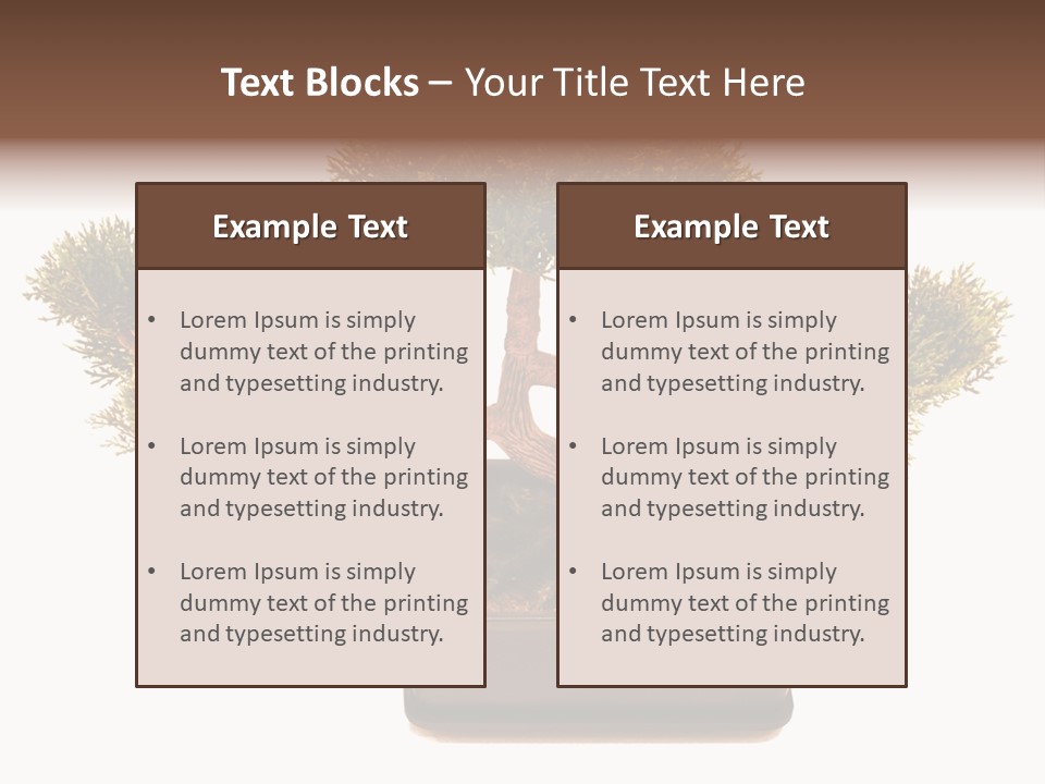 Tree Branch Plant PowerPoint Template
