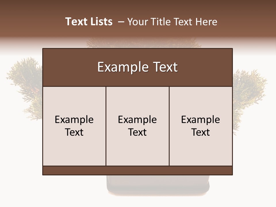 Tree Branch Plant PowerPoint Template