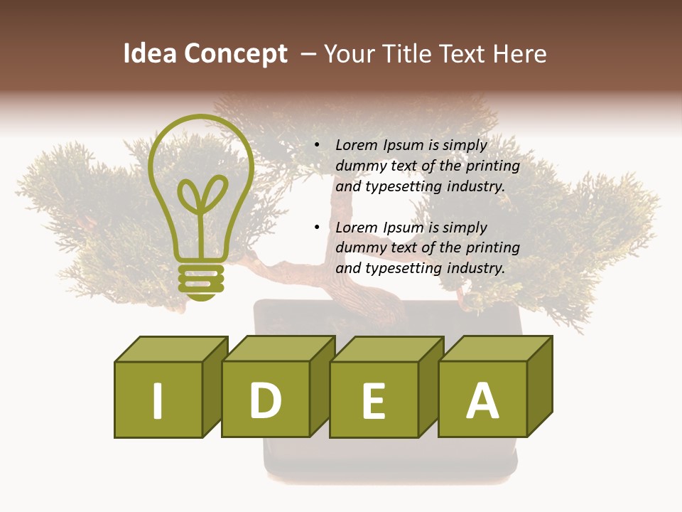 Tree Branch Plant PowerPoint Template