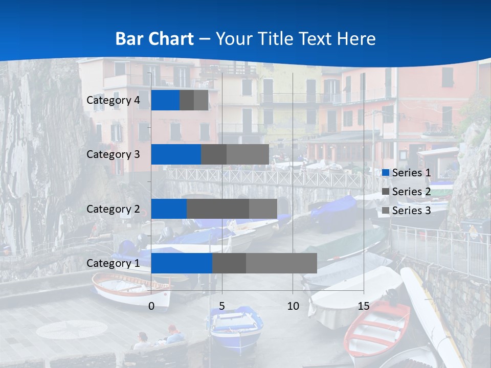 Town Cliff Boat PowerPoint Template