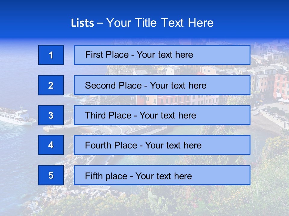 Beach Summer Rock PowerPoint Template