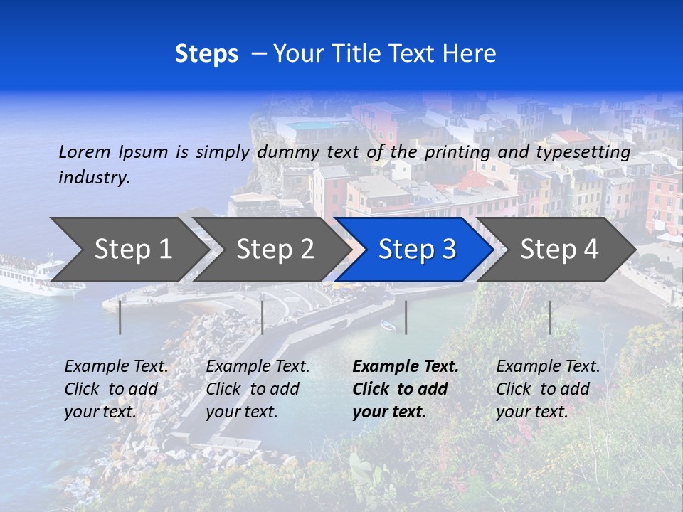 Beach Summer Rock PowerPoint Template