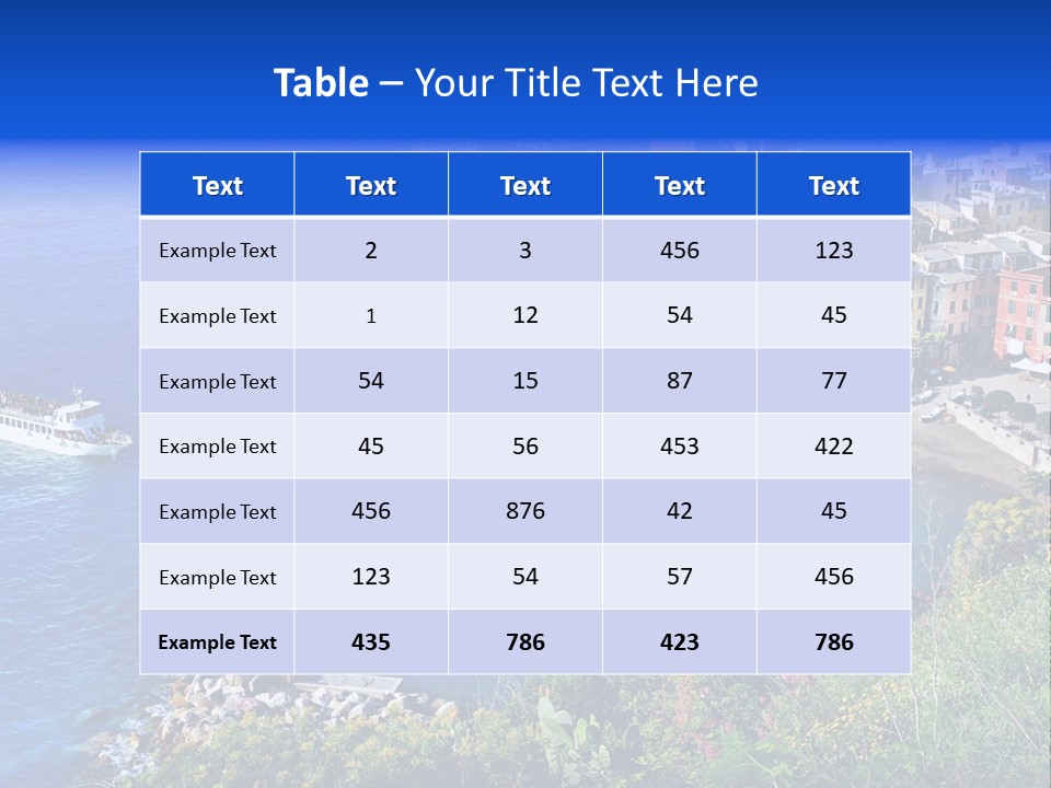 Beach Summer Rock PowerPoint Template