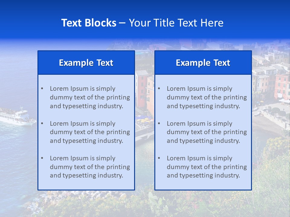 Beach Summer Rock PowerPoint Template