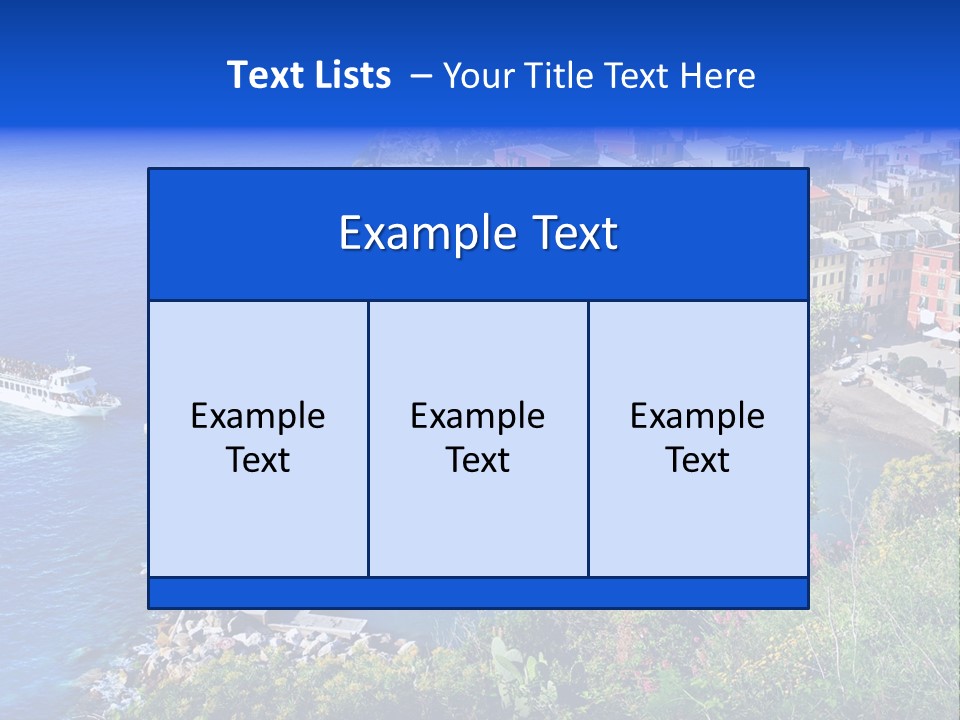 Beach Summer Rock PowerPoint Template